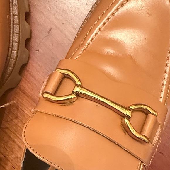 Zara Brown Platform Mule Loafers - Picture 3 of 8